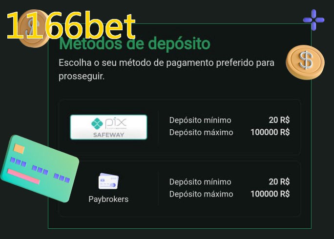 O cassino 1166betbet oferece uma grande variedade de métodos de pagamento