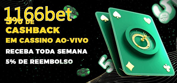 Promoções do cassino ao Vivo 1166bet